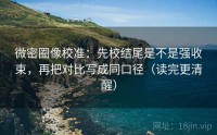 微密圈像校准：先校结尾是不是强收束，再把对比写成同口径（读完更清醒）