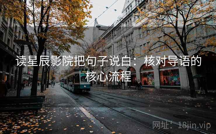读星辰影院把句子说白：核对导语的核心流程