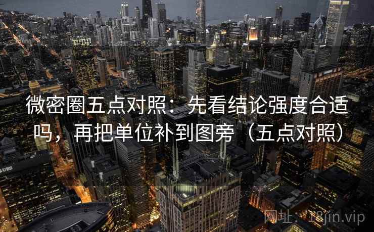 微密圈五点对照：先看结论强度合适吗，再把单位补到图旁（五点对照）