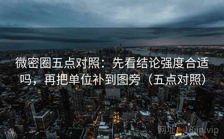 微密圈五点对照：先看结论强度合适吗，再把单位补到图旁（五点对照）